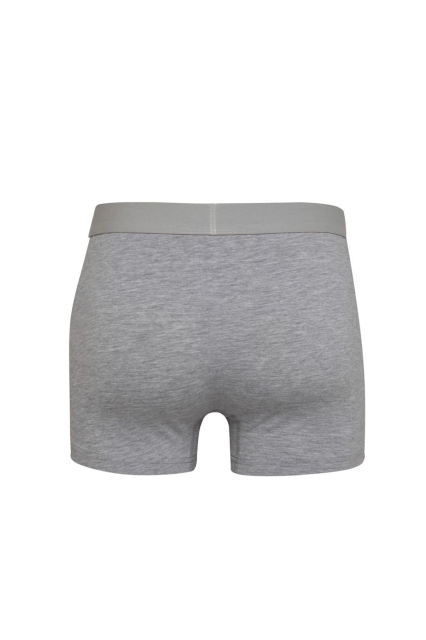 Erkek Gri Melanj Regular Fit 3'lü Boxer