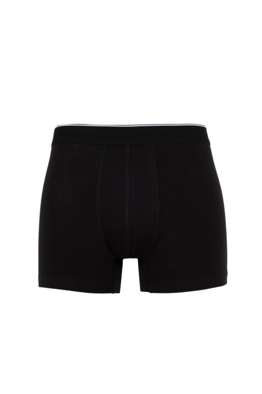 رجالي أسود بوكسر رجالي  قصة عادية مريح ميكس ألوان  - 3 قطع