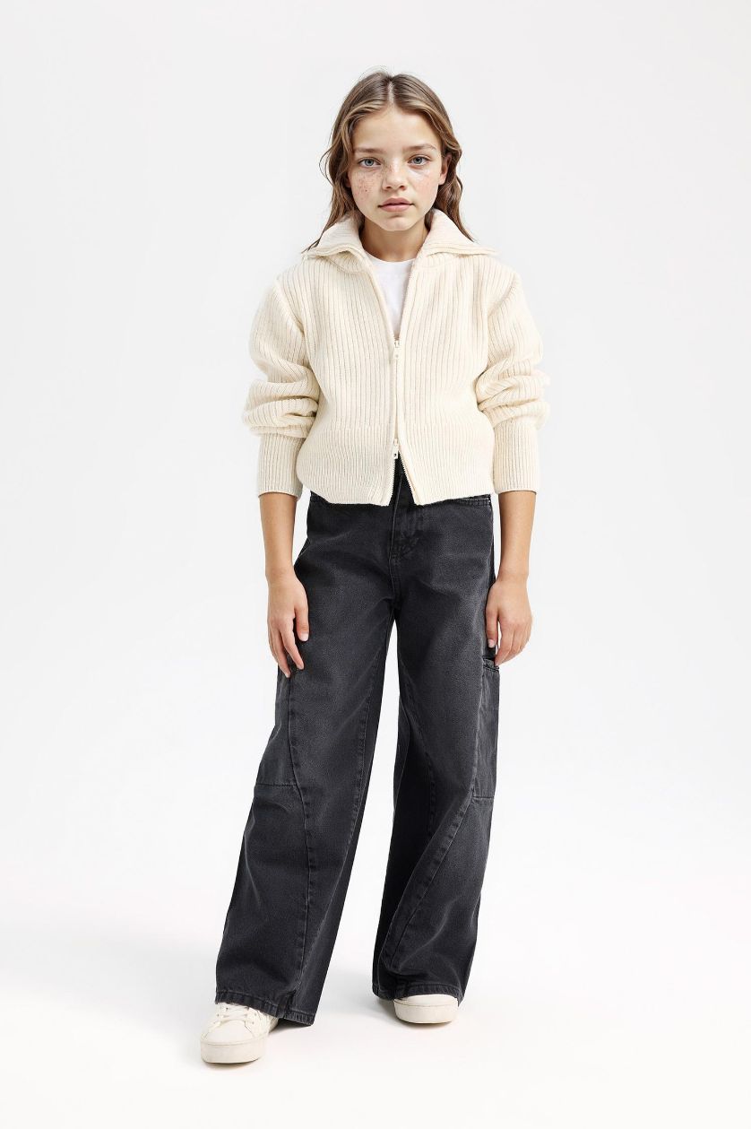 بنات بيج فاتح بلوفر قصة عادية بساق بسحاب