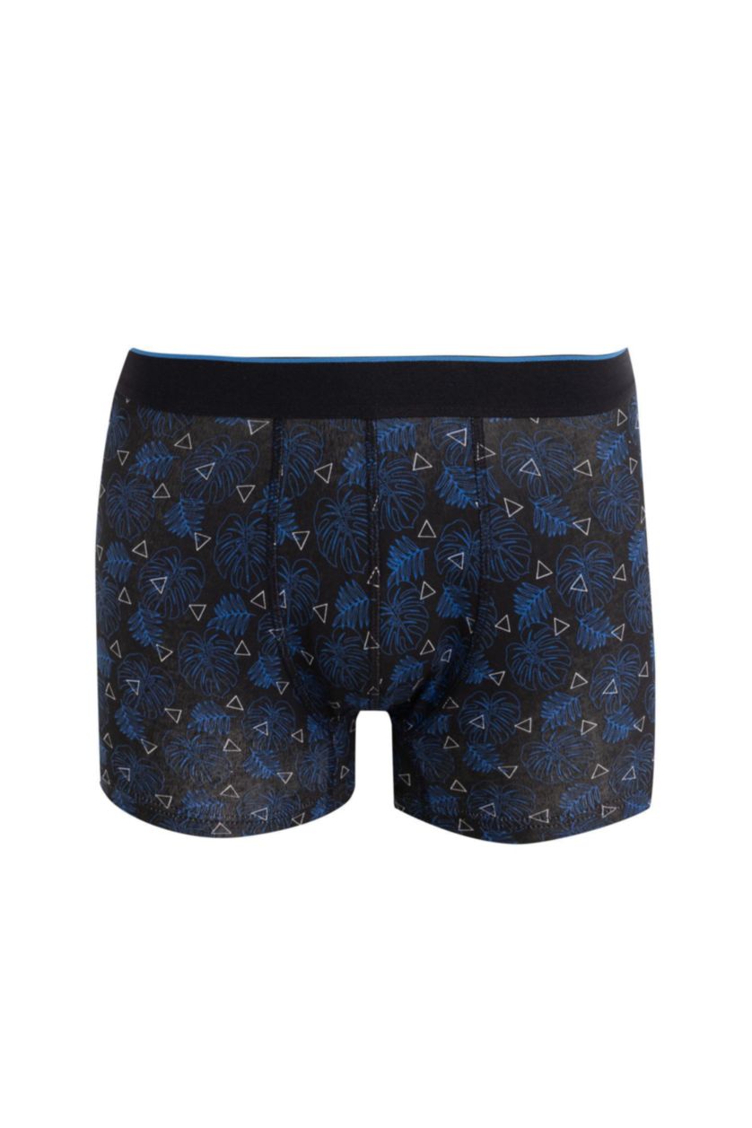 رجال أسود بوكسر مطبوع قصة عادية - 3 قطع