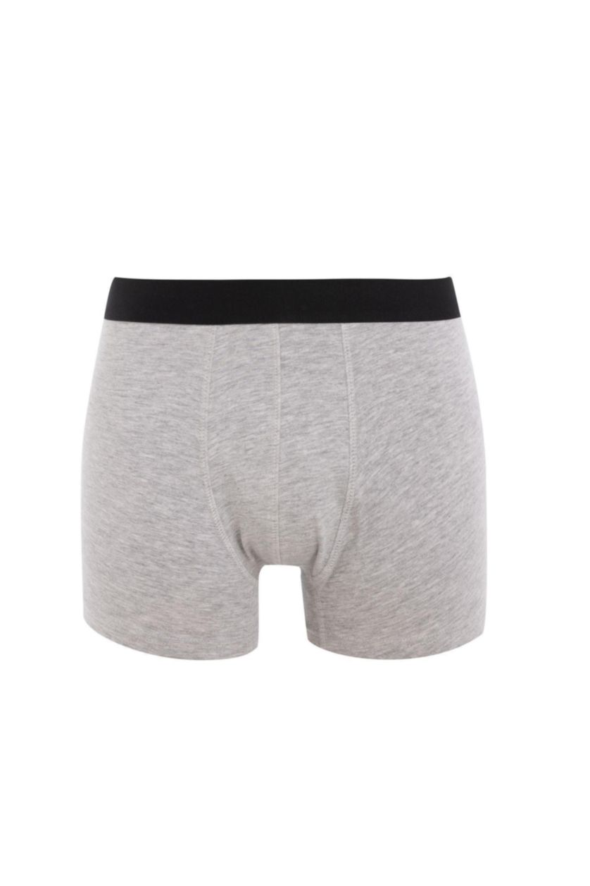 Erkek Siyah Regular Fit 3'lü Boxer