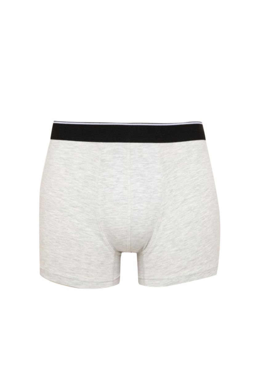 Erkek Siyah Regular Fıt Çizgili 3'lü Boxer