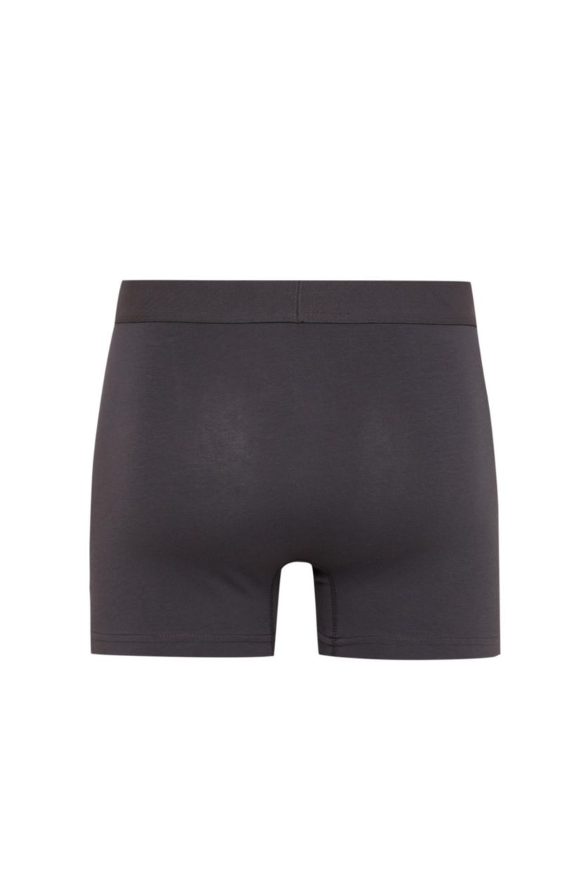 رجالي أسود بوكسر قصة عادية قطن إيلاستين - 3 قطع