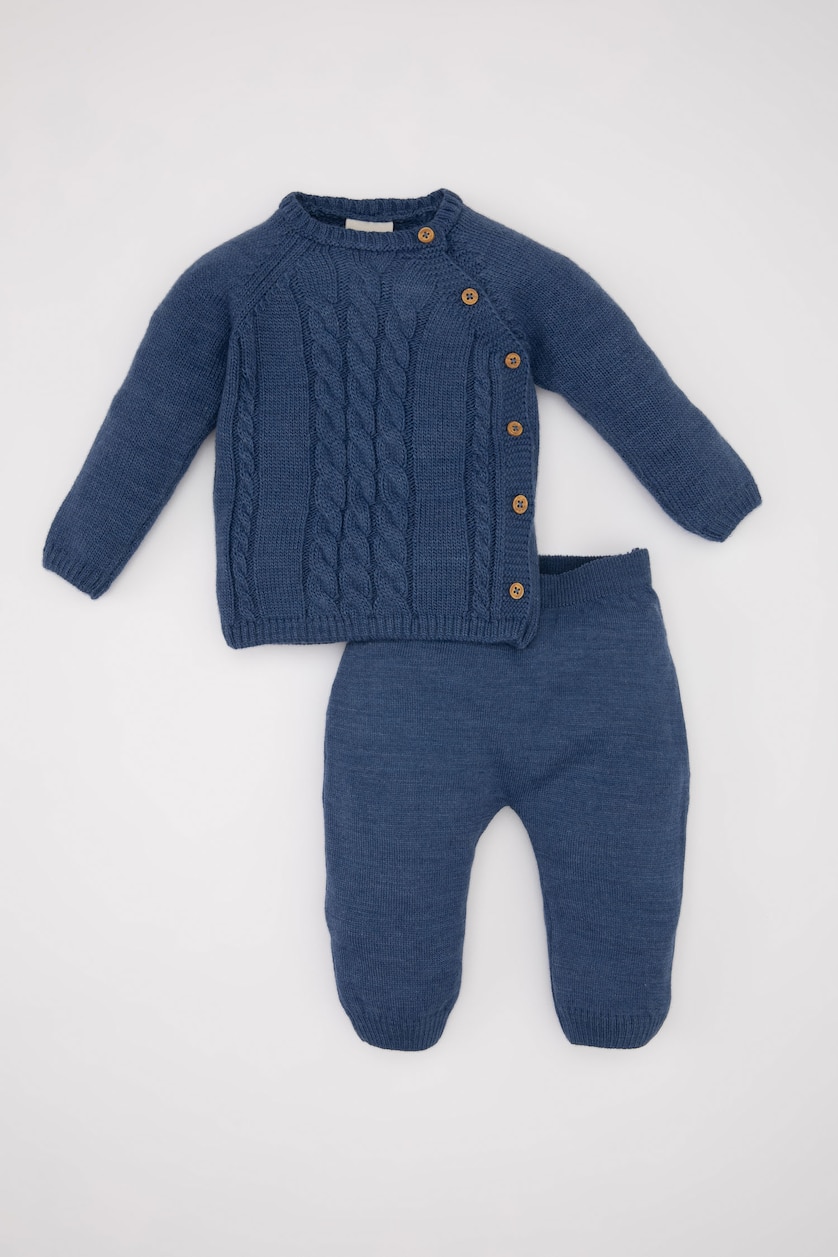 BÉBÉ GARÇON Bleu Ensemble De Tricots BéBé Garçon