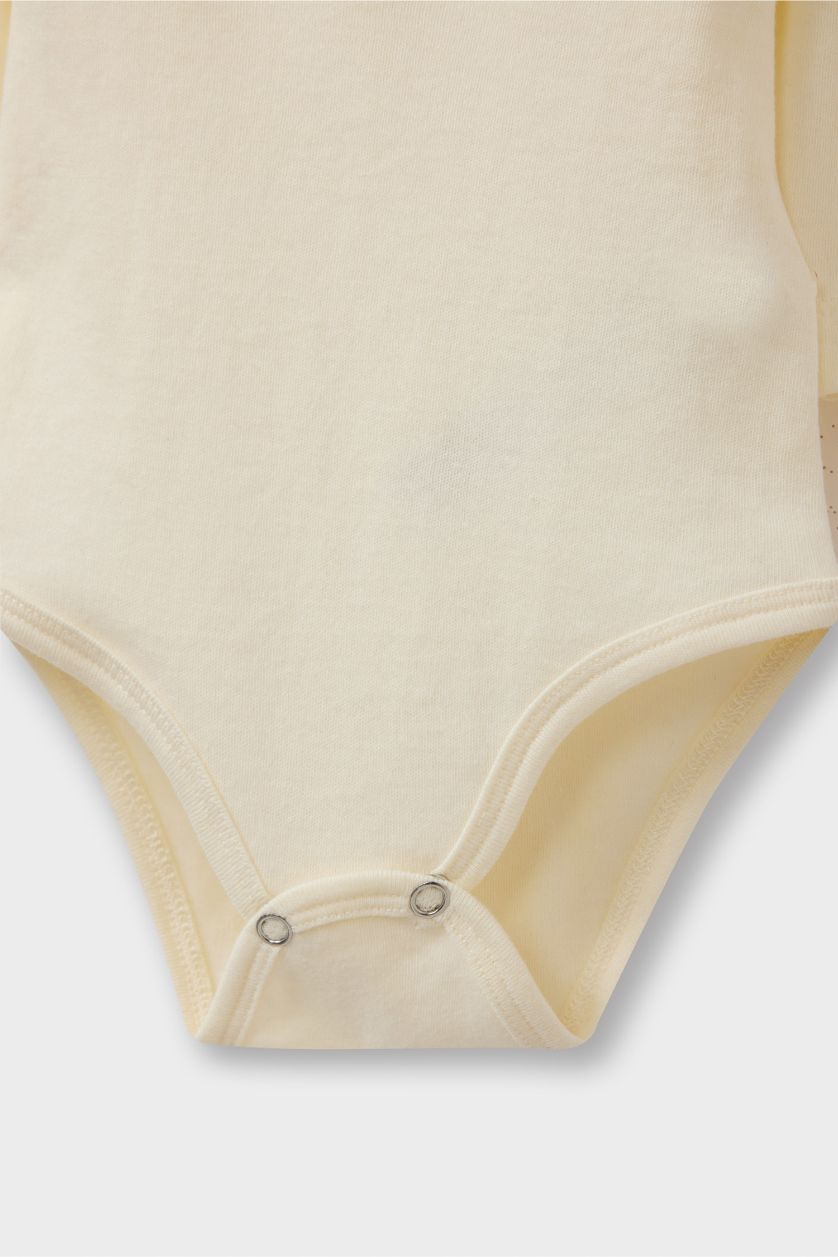 Erkek Bebek Gri 3'lü Takım Triko Yelek Uzun Kollu Çıtçıtlı Body Pantolon Erkek Bebek