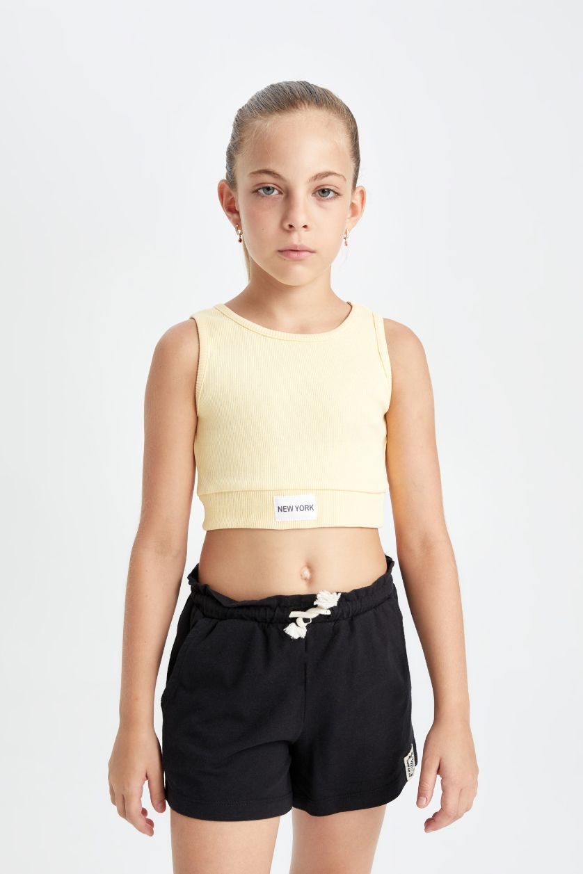 Kız Çocuk - Genç Kız Kum Bisiklet Yaka Atlet Kız Çocuk