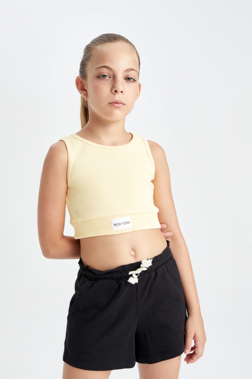 Kız Çocuk - Genç Kız Kum Bisiklet Yaka Atlet Kız Çocuk