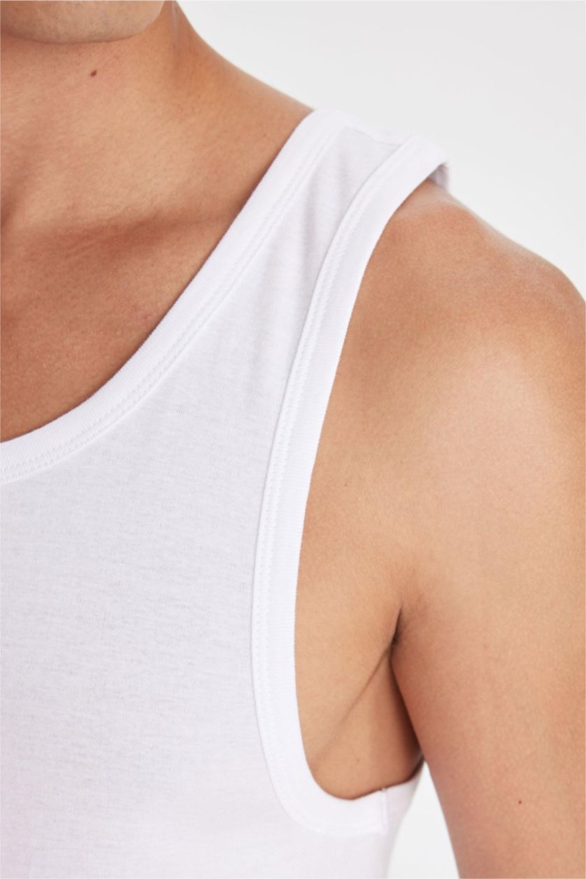 HOMME Blanc Ribana 30/1 Coupe slim raccourcie
