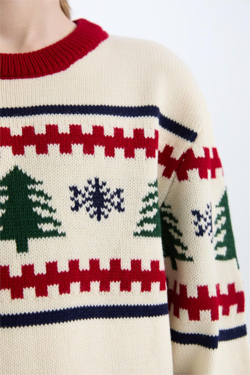 أولاد أزرق بلوفر تريكو قصة عادية برقبة مستديرة