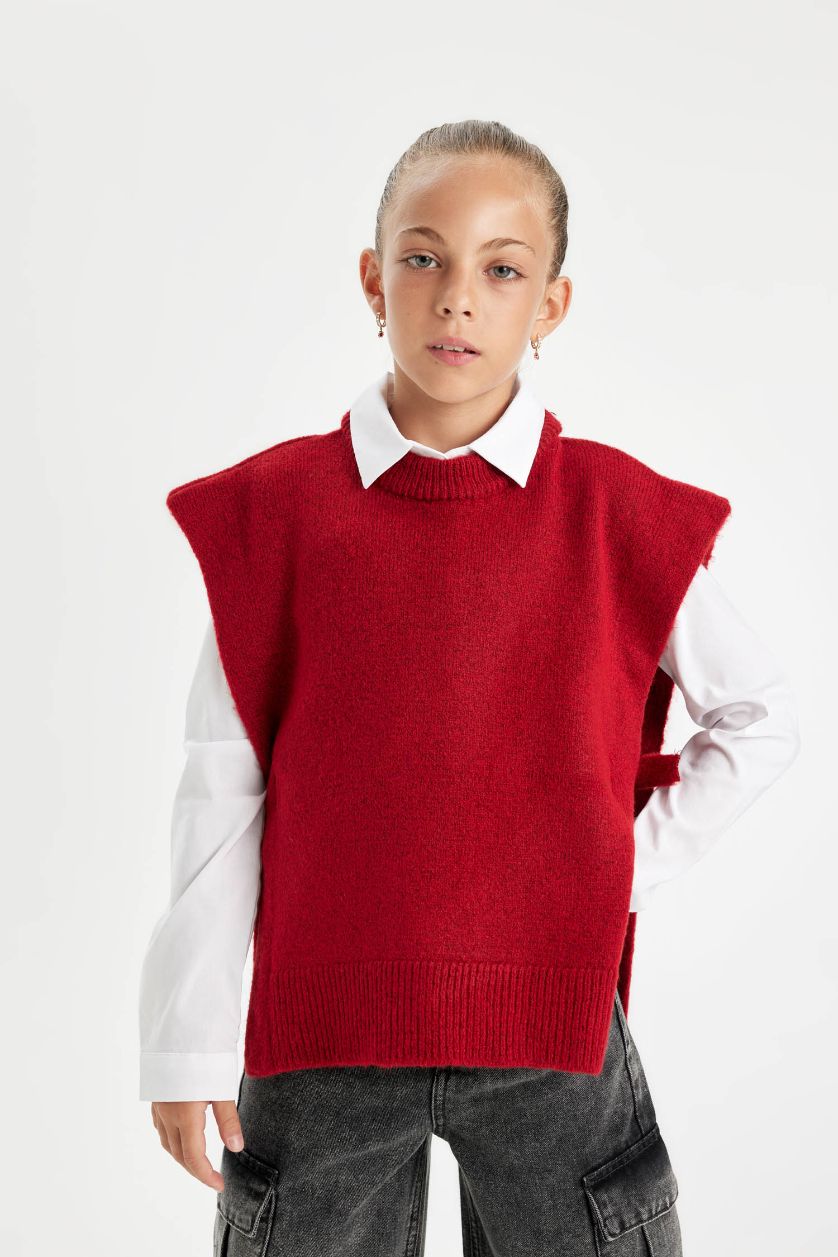 GIRLS & TEENS Red Girl Sweater Vest