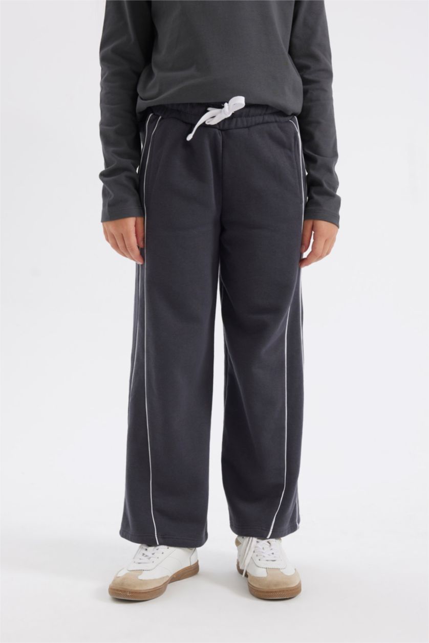 GIRLS & TEENS Anthracite Girl Wide Leg Trousers