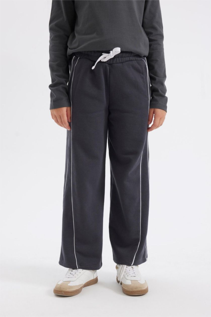 بنات أنثرا سروال بناتي واسع برجل واسع