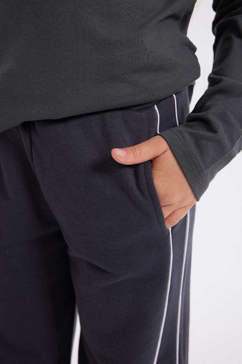 بنات أنثرا سروال بناتي واسع برجل واسع