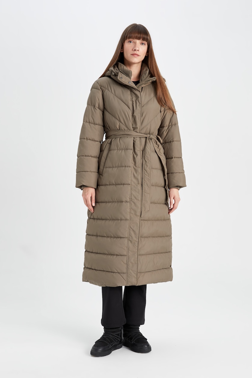 Kadın Açık Haki Parka