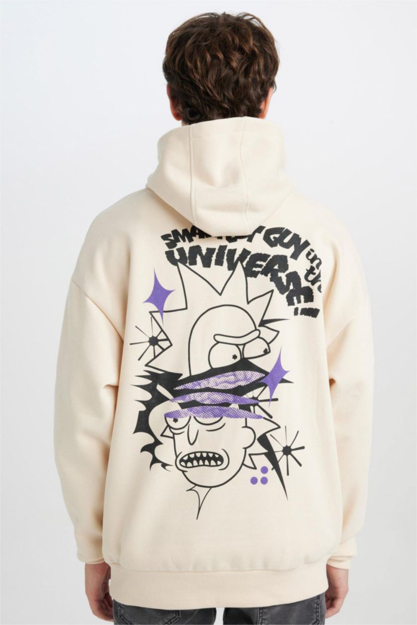 Erkek Kum Oversıze Kalın Sweatshirt Kumaşı Sweatshirt
