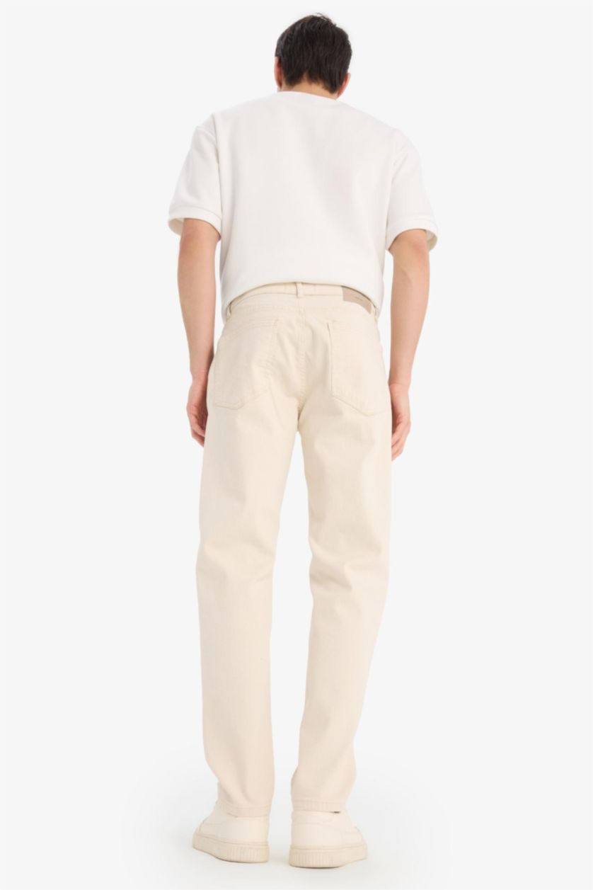 Man Sand Slim Tapered Fit Normal Waist Tapered Leg Jeans
