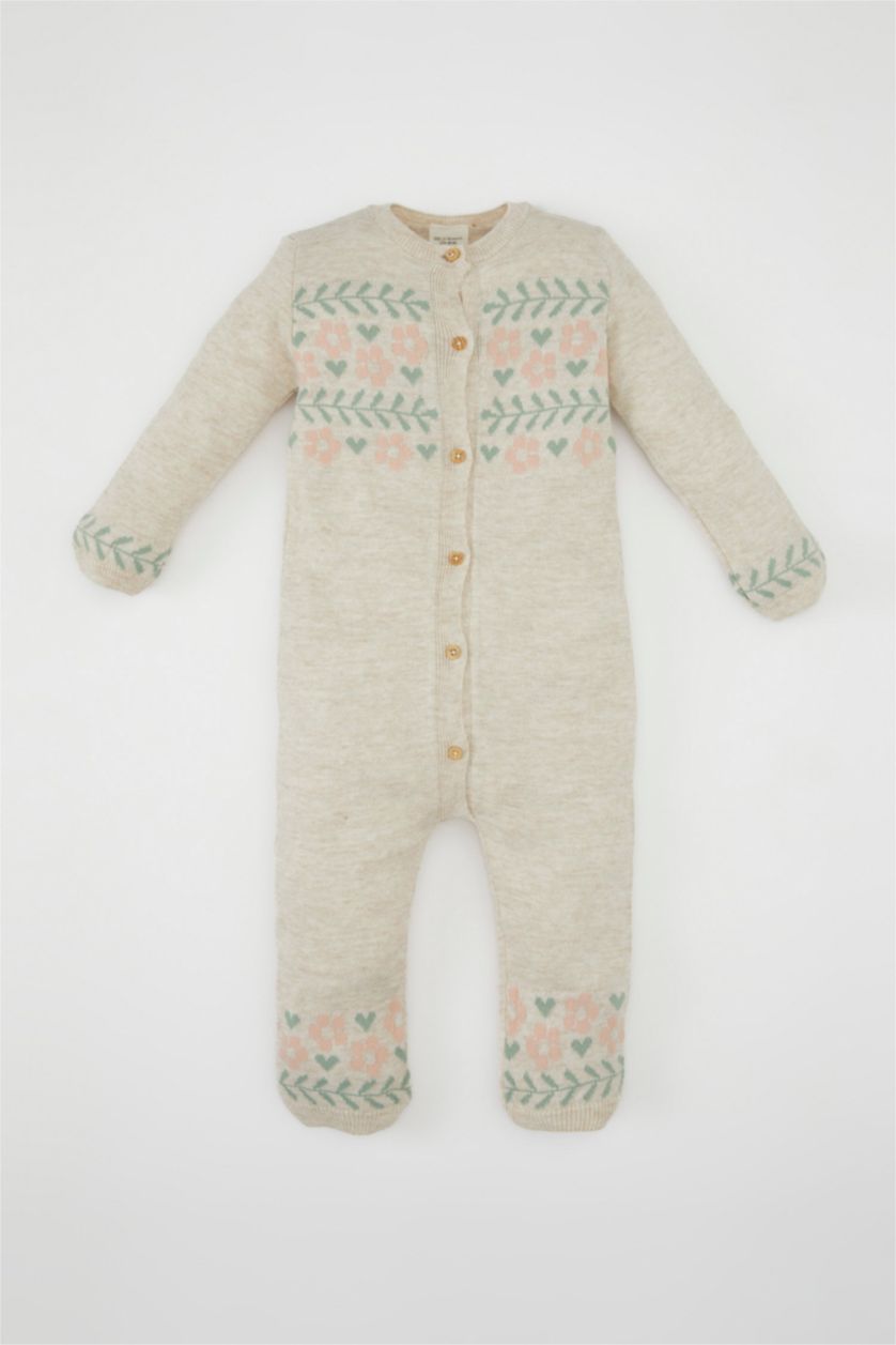 Baby Girl Stone Baby Girl Newborn Floral Jumpsuit