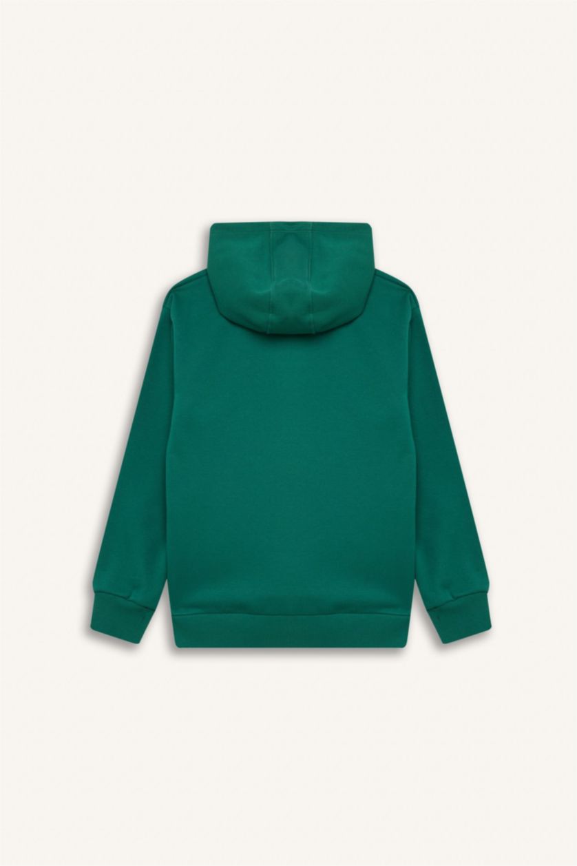 GARÇONS Vert Sweat à capuche imprimé pour Garçon