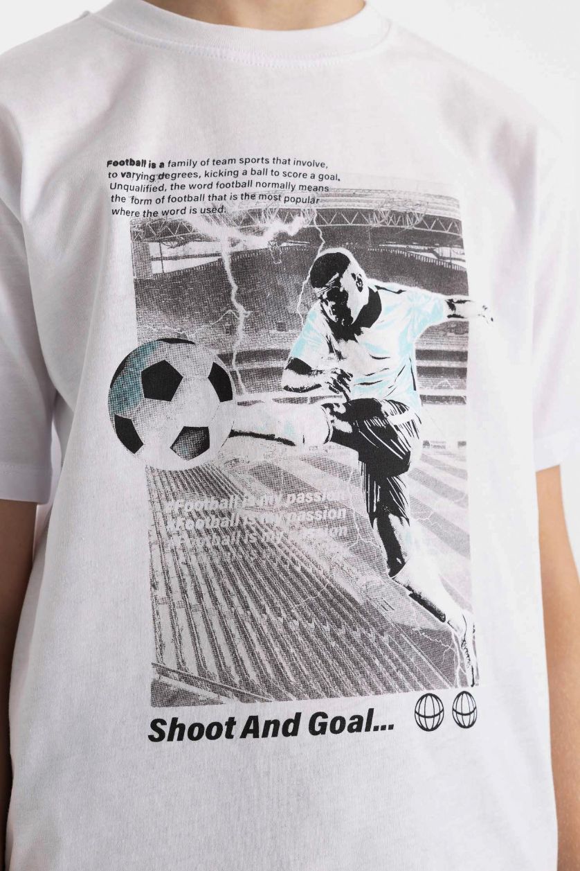 أولاد أبيض سيت ولادي شورت وتيشيرت - قطعتين