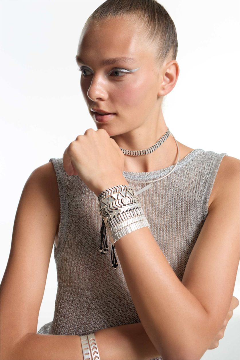 Kadın Gümüş Juju x DeFacto Rose Bileklik