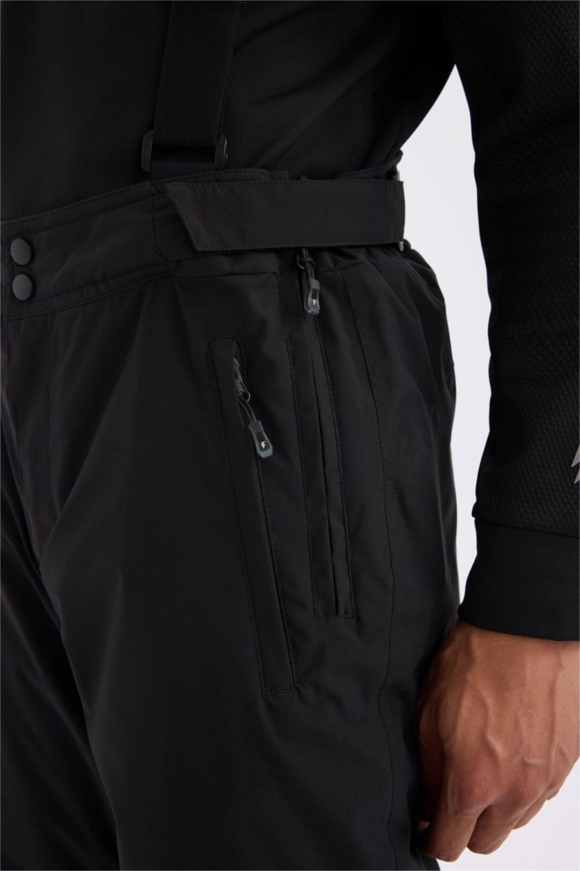Erkek Siyah Regular Fıt Pantolon