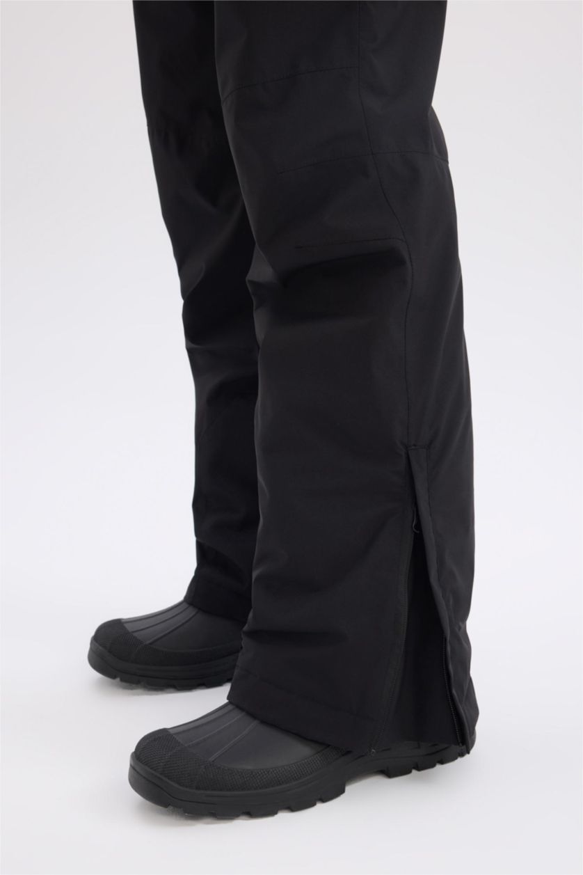 Erkek Siyah Regular Fıt Pantolon