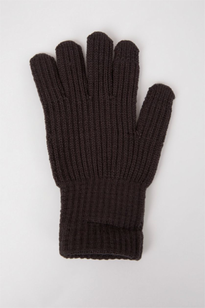 Мальчики и подростки Антрацит Перчатки для мальчиков