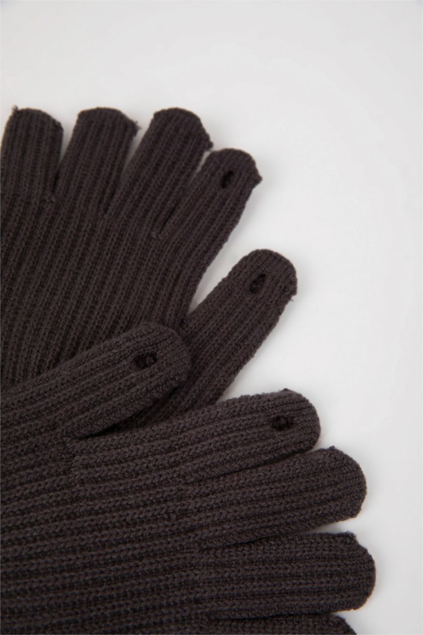 Мальчики и подростки Антрацит Перчатки для мальчиков