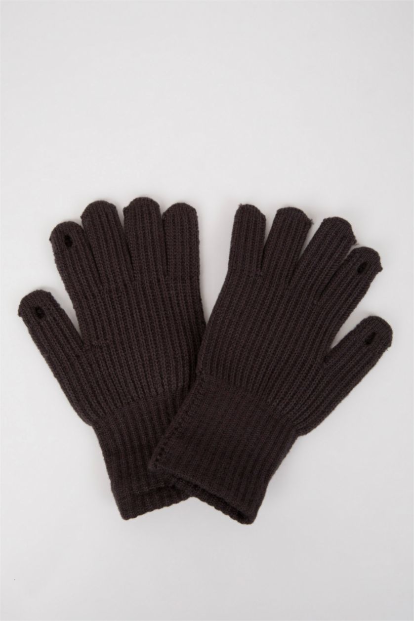 Мальчики и подростки Антрацит Перчатки для мальчиков