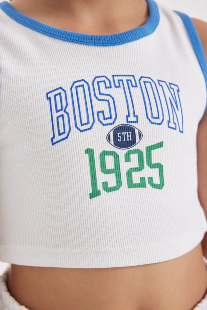 GIRLS & TEENS White Girl Ribbed Camisole 2 Piece Set