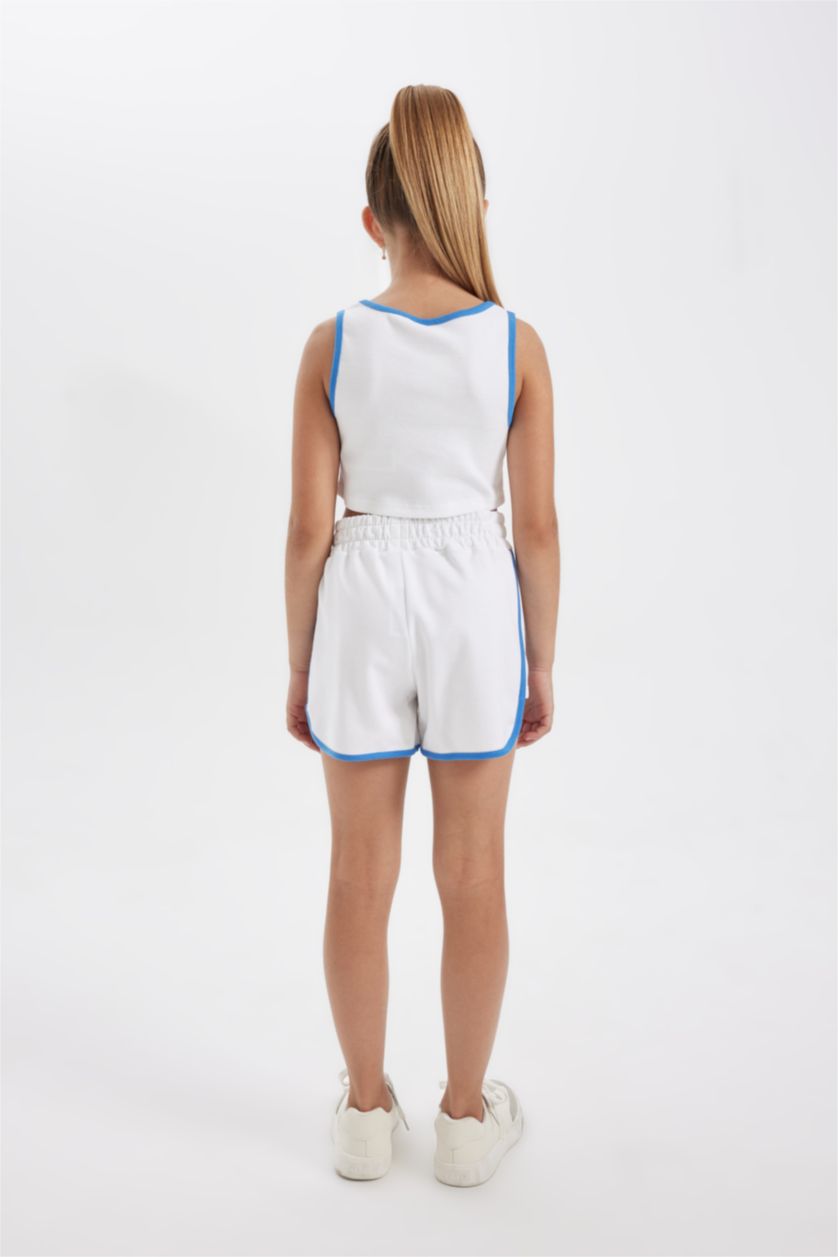 GIRLS & TEENS White Girl Ribbed Camisole 2 Piece Set