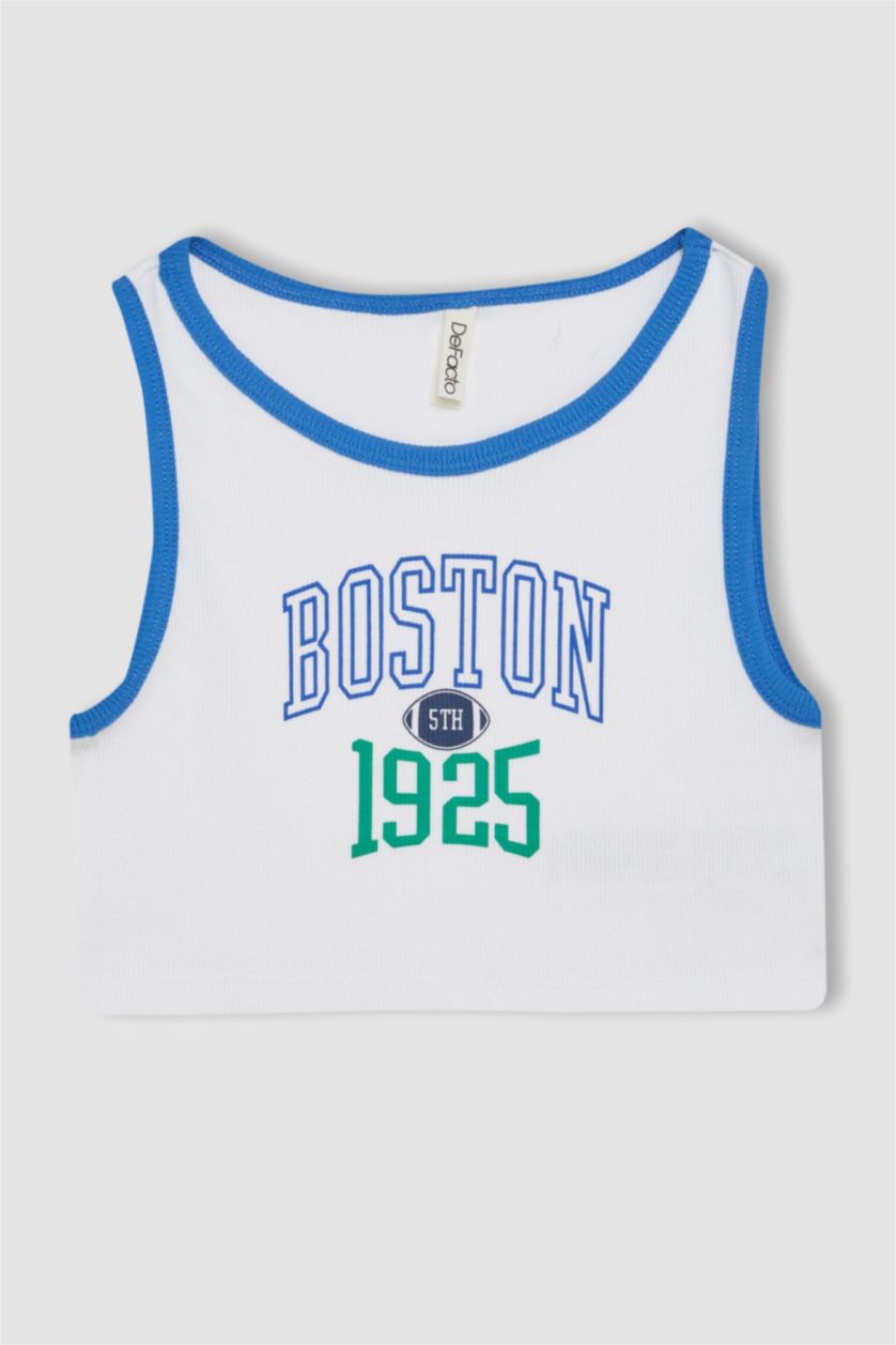 GIRLS & TEENS White Girl Ribbed Camisole 2 Piece Set