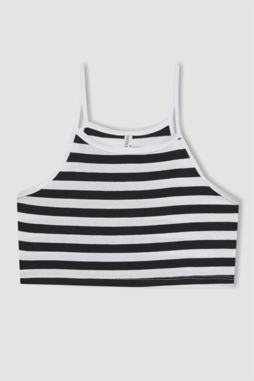 بنات أبيض طقم ديباردور بنات مخطط و شورت - قطعتين