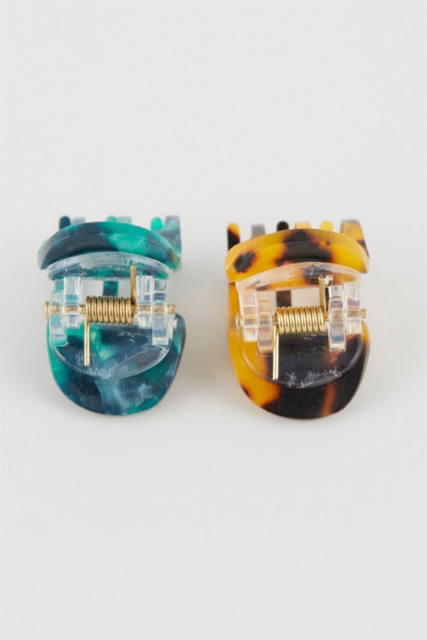 Kadın Karma 2'li Renkli Mandal Toka