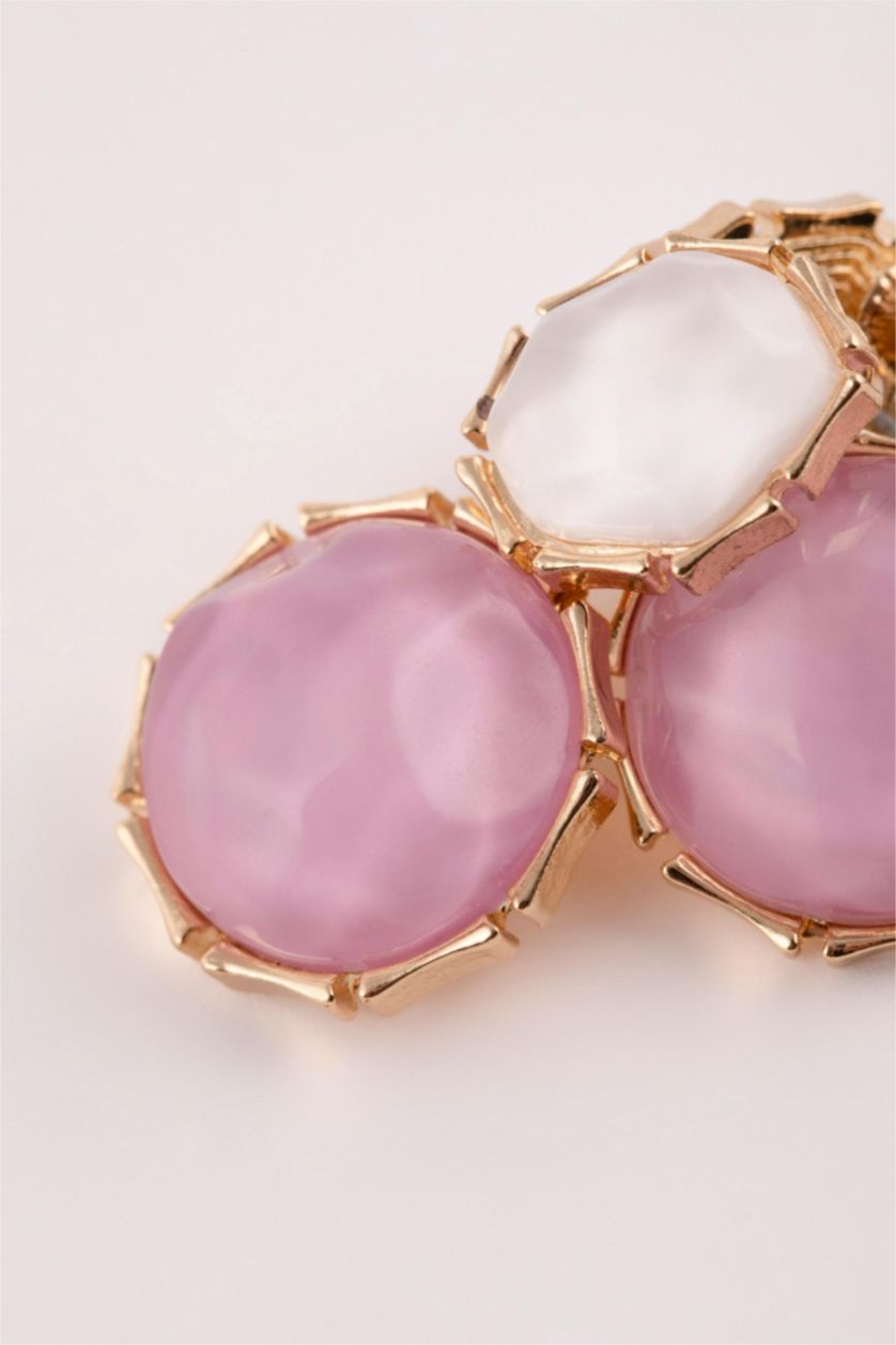 FEMME Karma Boucles d'oreilles roses et blanches pour femme