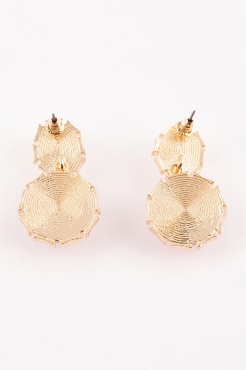 FEMME Karma Boucles d'oreilles roses et blanches pour femme