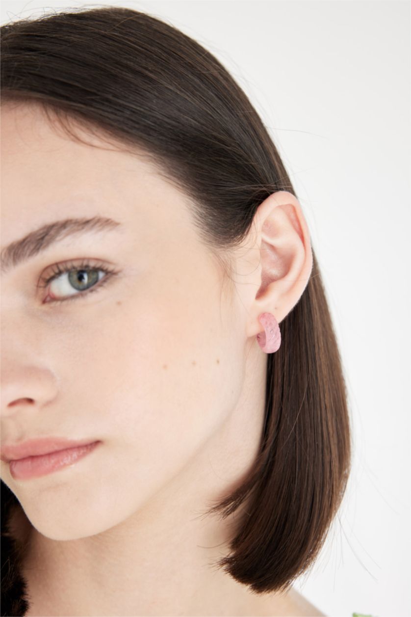 WOMAN Karma Woman 6 Piece Pink Gold Earring