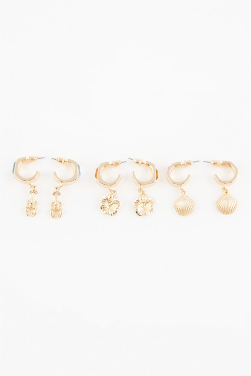 Әйелдерге Алтын Әйелдерге 3 сырға