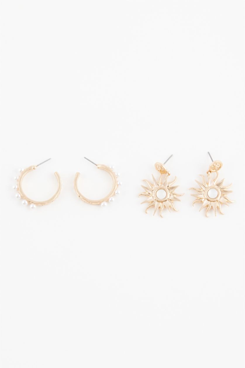 حريمي GOLD حلق ذهبي حريمي - قطعتين