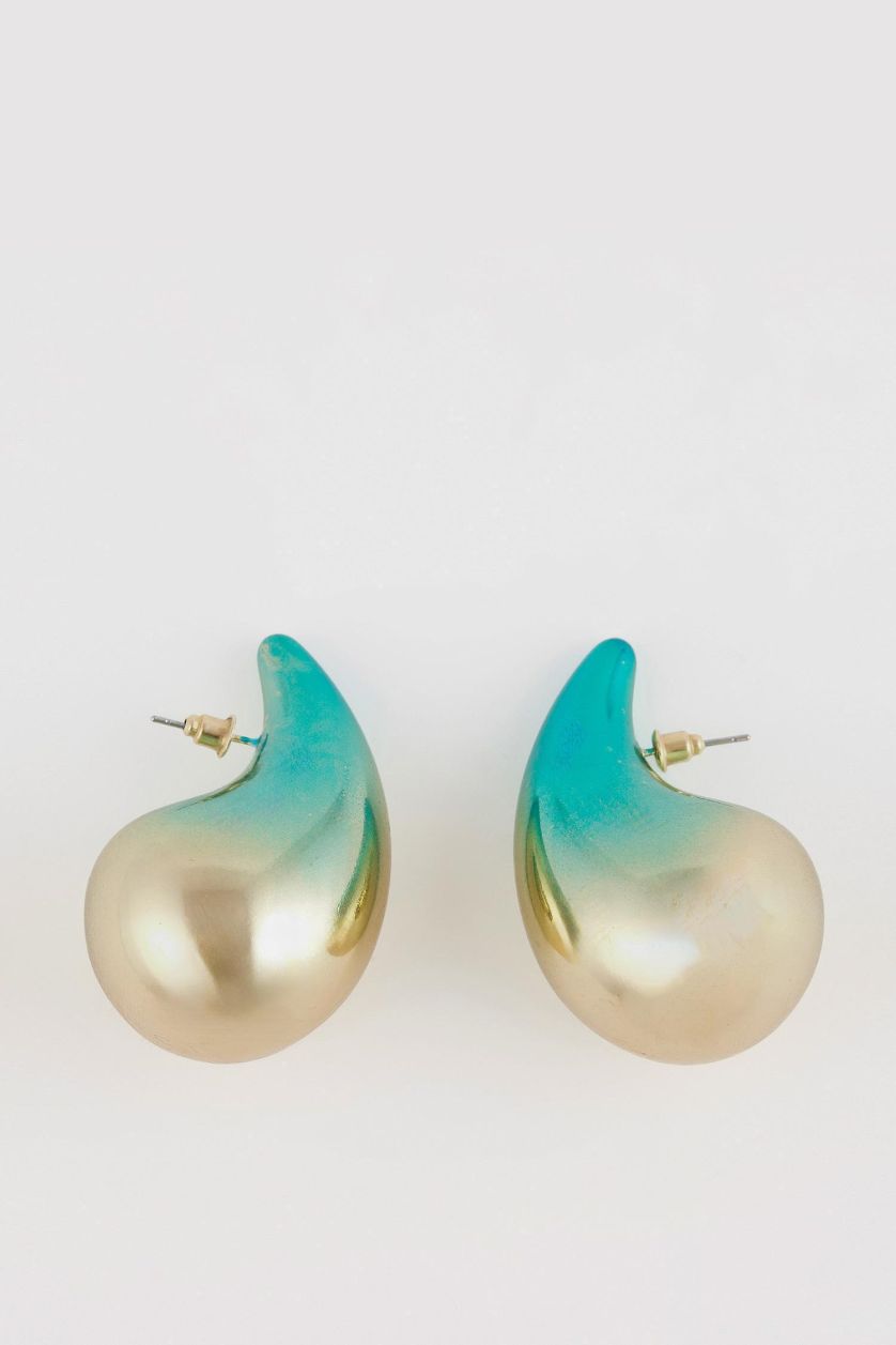 Kadın Karma Kadın Mavi Damla Küpe