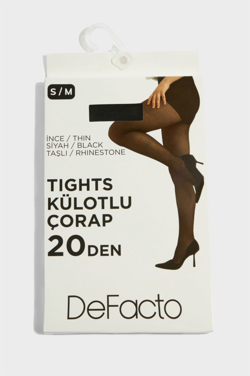WOMAN Black Woman Cotton Pantyhose