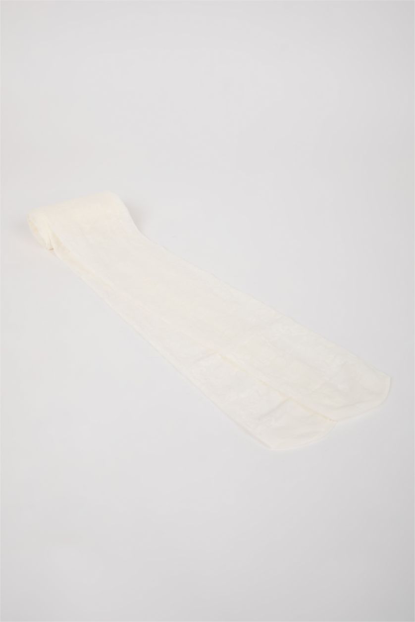 Kadın Ekru Külotlu Çorap