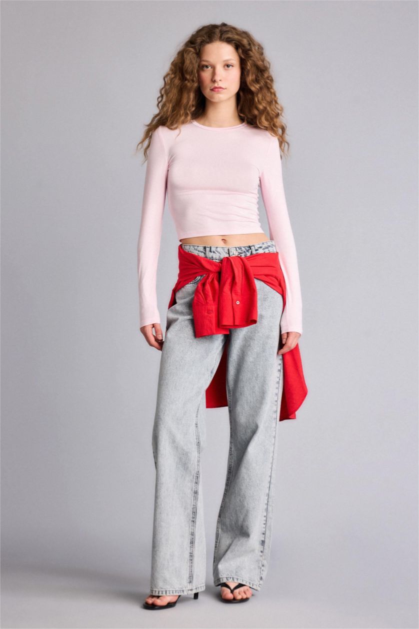 حريمي زهري فاتح Woman Long Sleeve T-Shirt