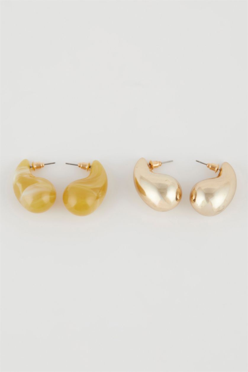 Kadın Altın Kadın 2'li Damla Küpe