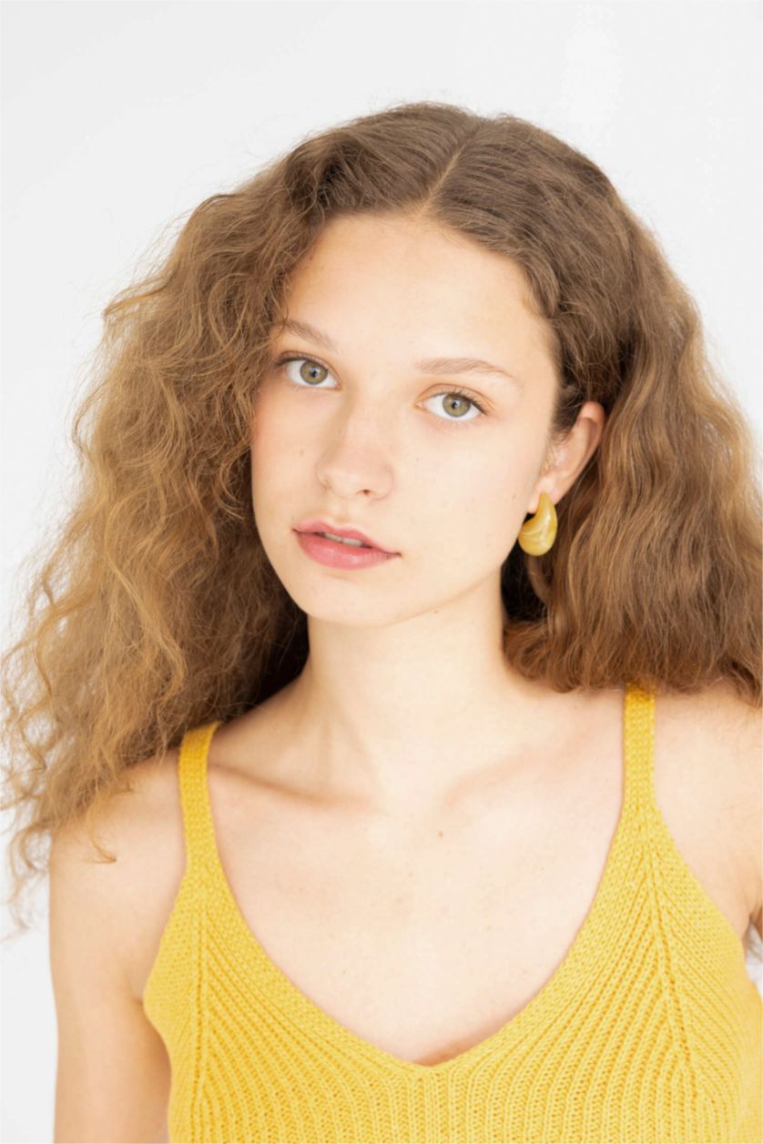 Kadın Altın Kadın 2'li Damla Küpe