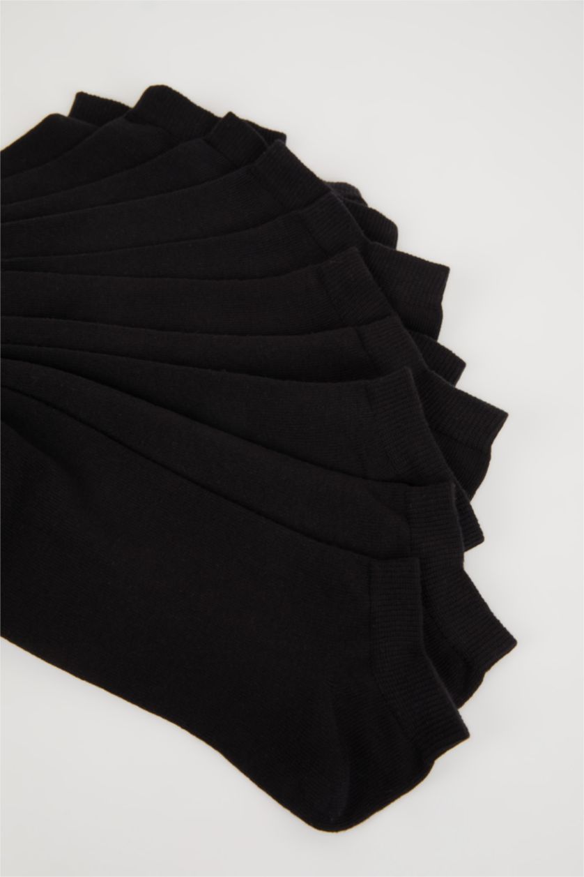 HOMME Noir Lot de 10 paires de Chaussettes Courtes en Coton pour Homme