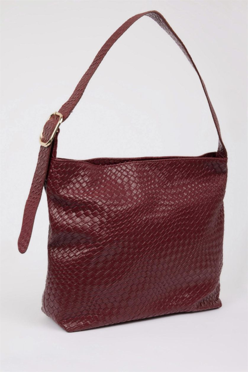 Women Bordeaux Faux Leather Shoulder bag