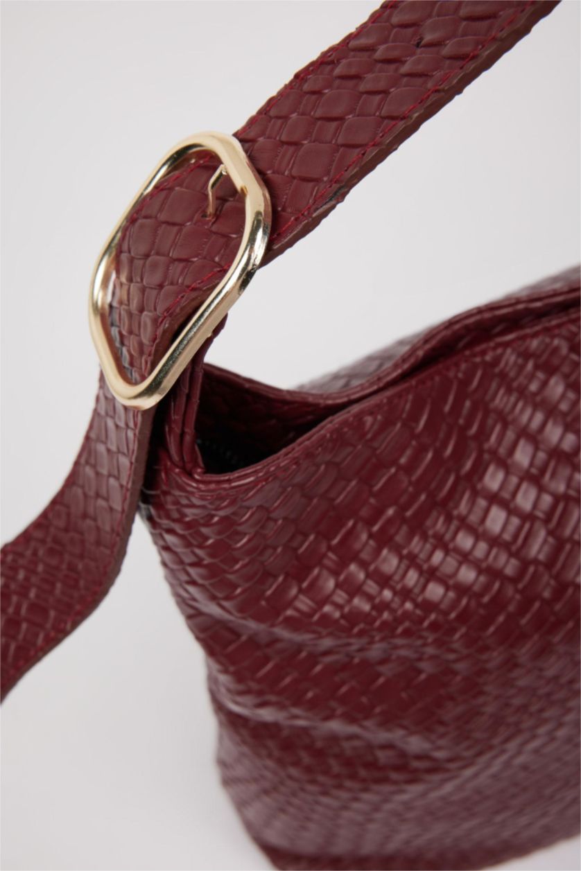 Women Bordeaux Faux Leather Shoulder bag