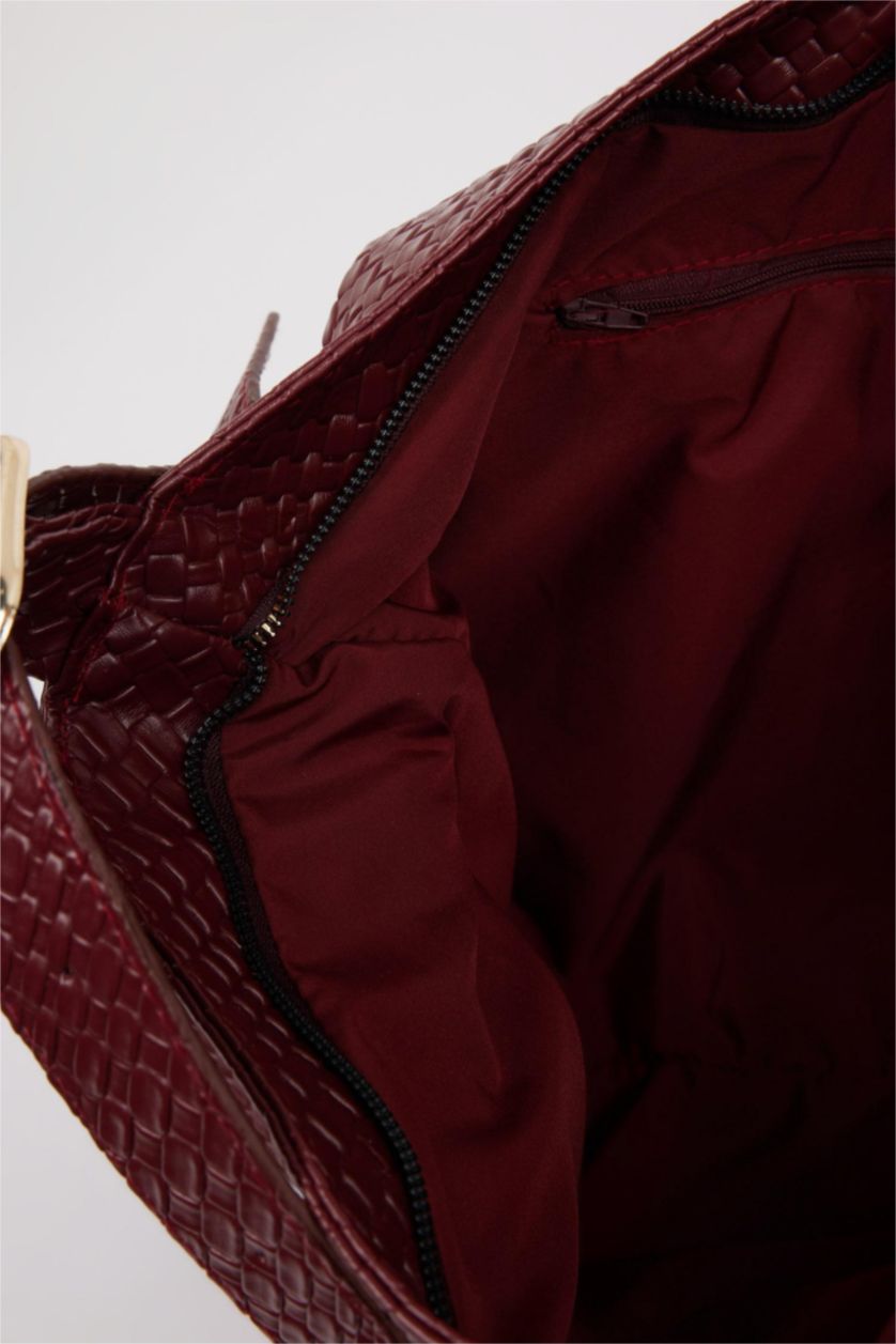Women Bordeaux Faux Leather Shoulder bag