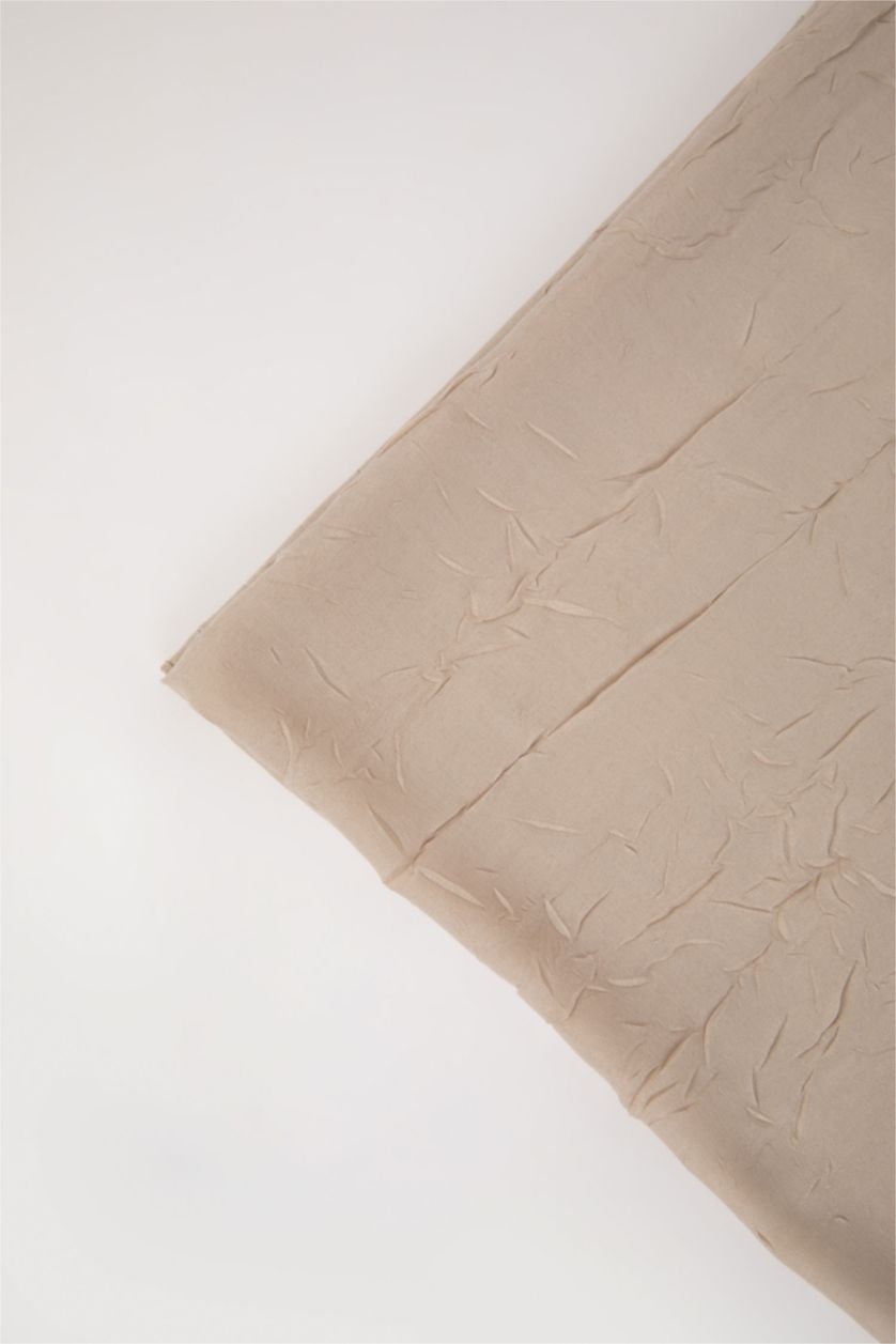 FEMME Beige Châle Hijab en coton pour femme